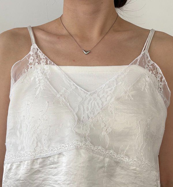  「〈C.L〉ヴィンテージサテンレースキャミ」|シャツ・ブラウス|