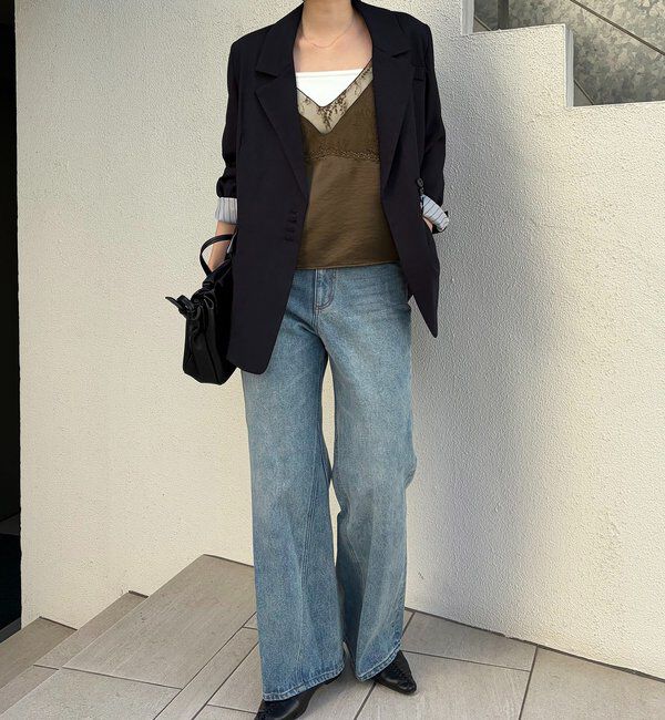  「〈C.L〉ヴィンテージサテンレースキャミ」|シャツ・ブラウス|