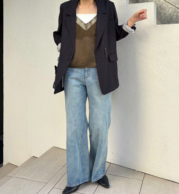  「〈C.L〉ヴィンテージサテンレースキャミ」|シャツ・ブラウス|