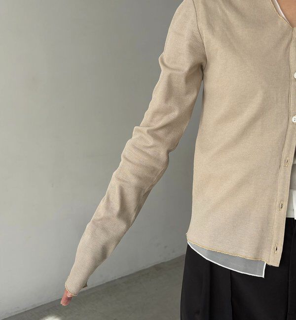  「【サスティナブル】〈C.L〉シアーレイヤードリブロンT」|Tシャツ・カットソー|