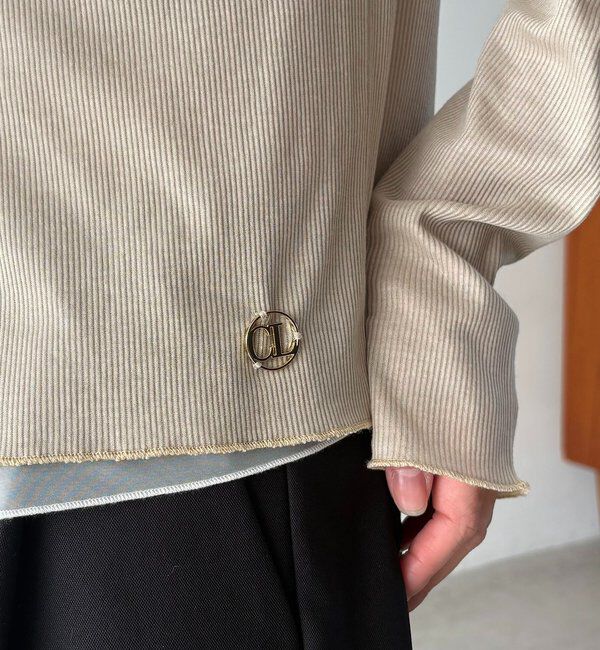  「【サスティナブル】〈C.L〉シアーレイヤードリブロンT」|Tシャツ・カットソー|