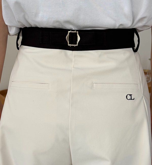  「〈C.L〉バイカラーウエストパンツ」|チノ|