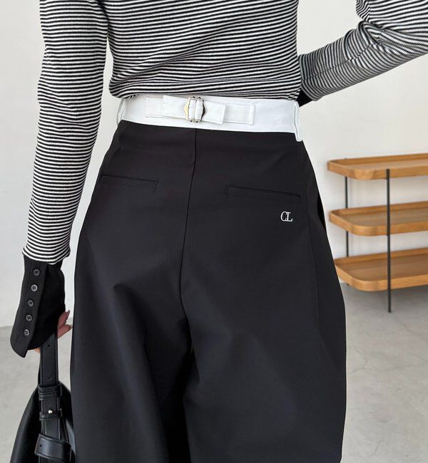  「〈C.L〉バイカラーウエストパンツ」|チノ|