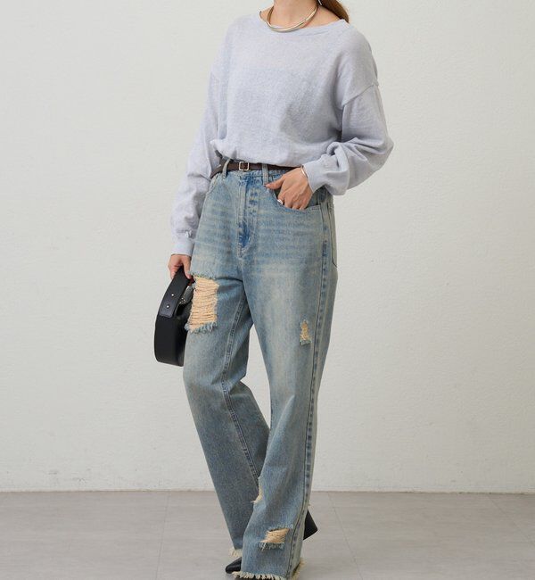  「シアーワイドニット」|ニット・セーター|