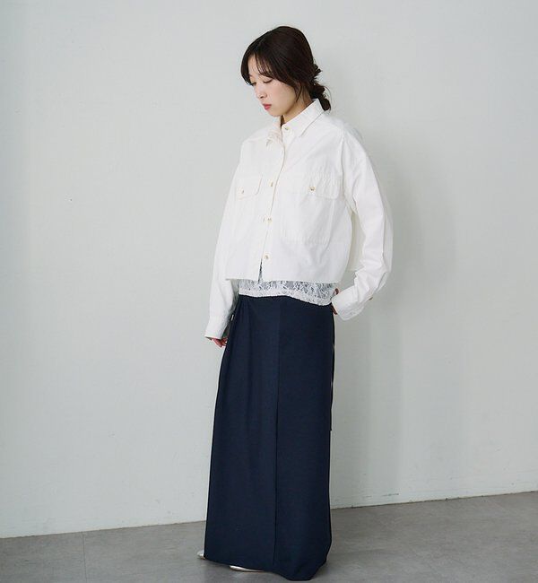  「【26SS予約】デニムオーバーショートシャツ」|シャツ・ブラウス|