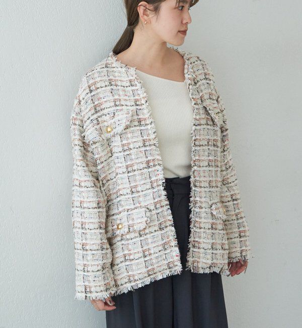  「【インフルエンサー＠akane_nagataコラボ】ツイードジャケット」|その他|