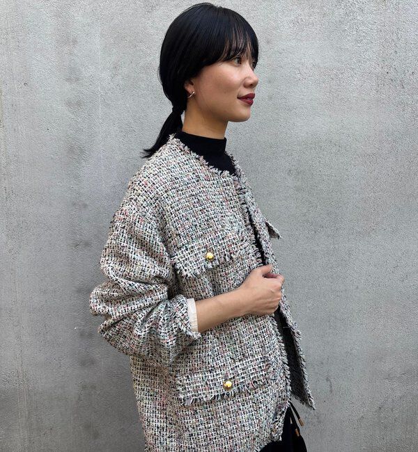  「【インフルエンサー＠akane_nagataコラボ】ツイードジャケット」|その他|