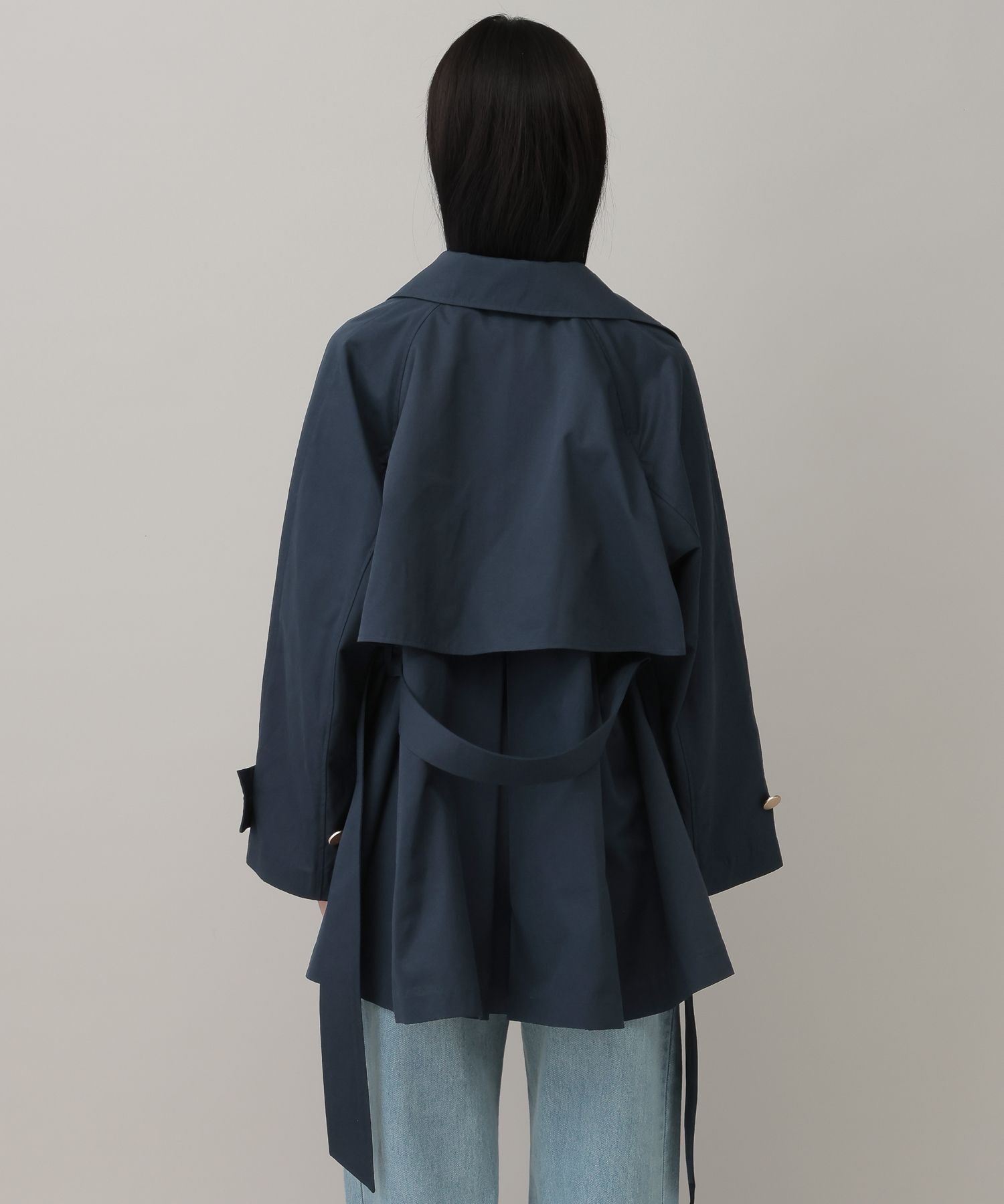 A part by 「 【Sサイズ展開】キンボタンミディトレンチ」|トレンチコート|