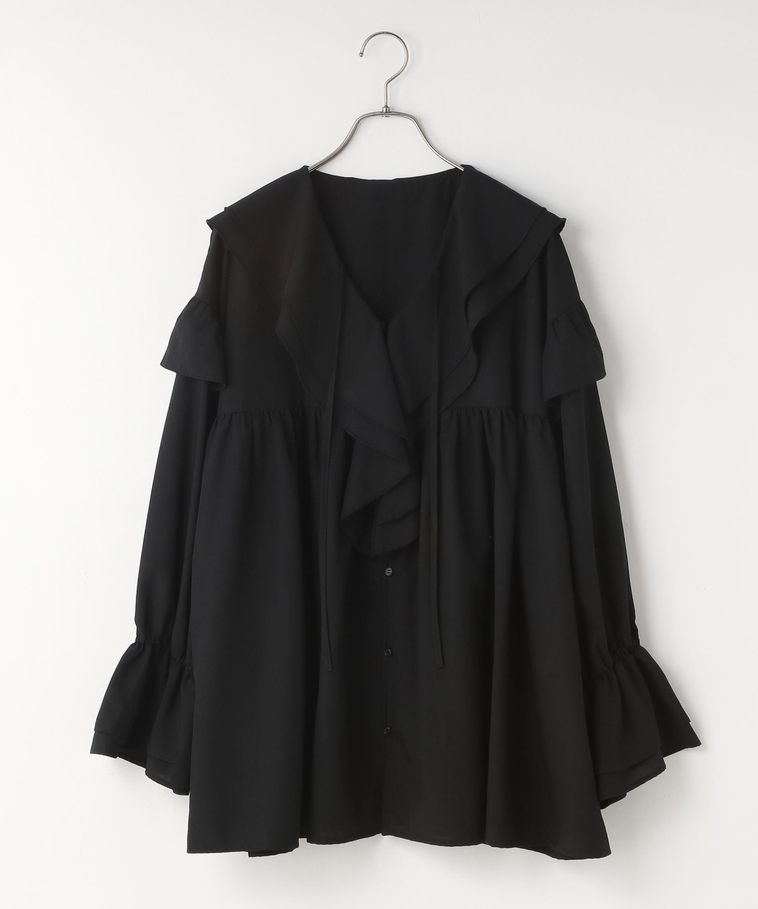 LOWRYS FARM「フリルチュニックブラウス」|シャツ・ブラウス|