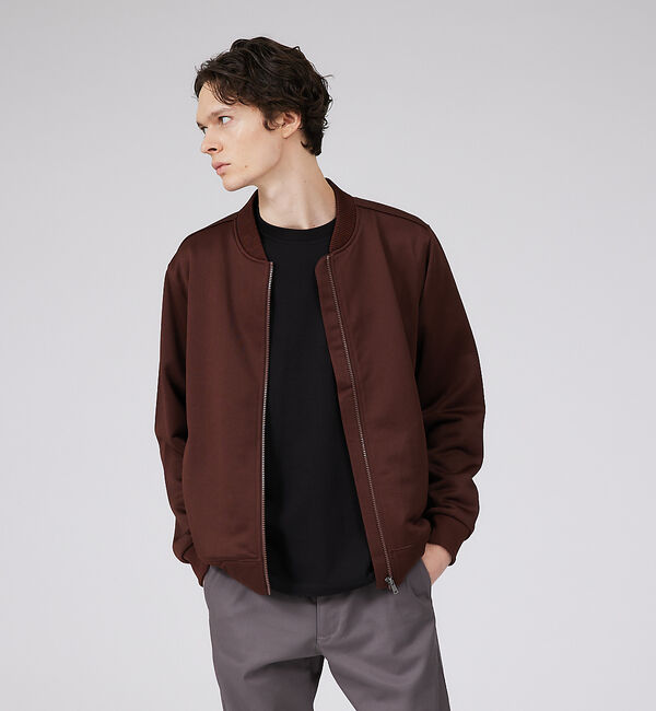 ABAHOUSE「エレガント スウェット ブルゾン」|ブルゾン・スタジャン|