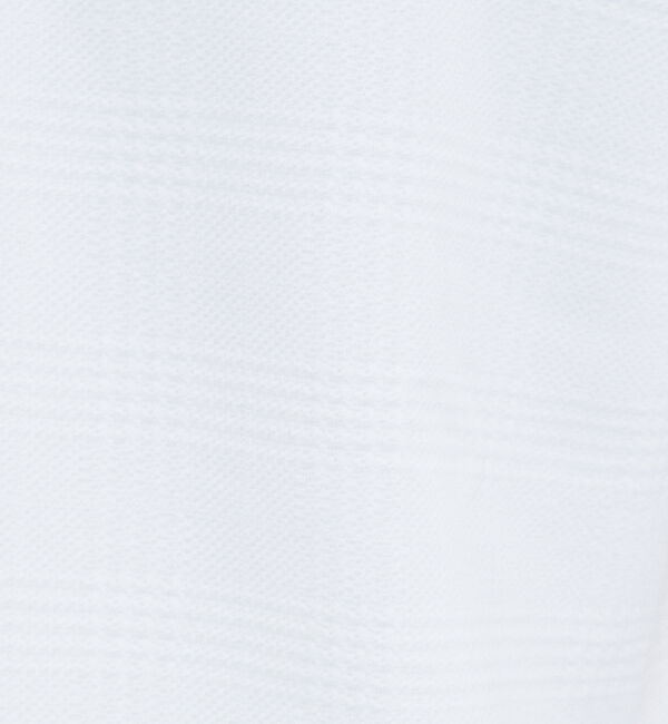 ABAHOUSE「【チェック柄】ジャガード Vネック 半袖 Tシャツ」|Tシャツ・カットソー|