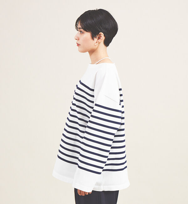 Rouge vif「【2022秋カラー】パネルボーダーニット」|ニット・セーター|