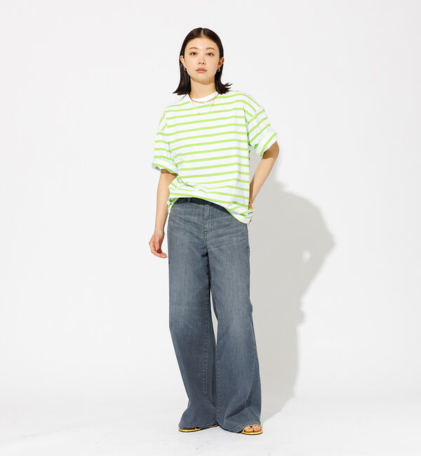 Rouge vif「【SOMETHING/サムシング】LISA ワイド デニムパンツ」|デニム|