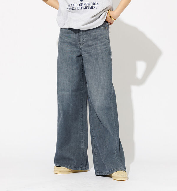 Rouge vif「【SOMETHING/サムシング】LISA ワイド デニムパンツ」|デニム|