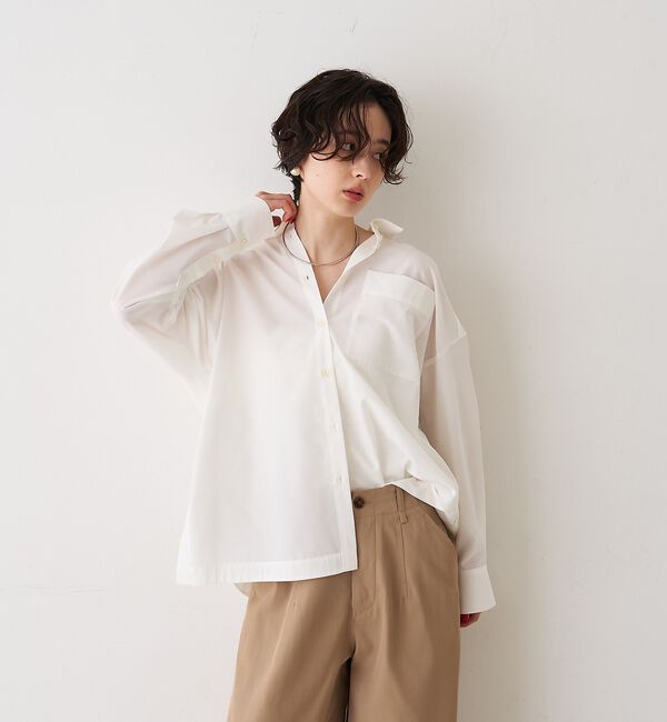 Rouge vif「バックラウンドデザインシャツ」|シャツ・ブラウス|