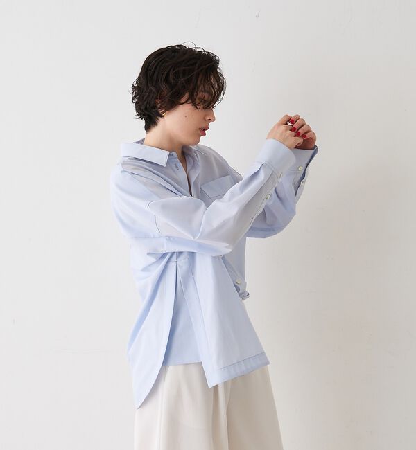 Rouge vif「バックラウンドデザインシャツ」|シャツ・ブラウス|