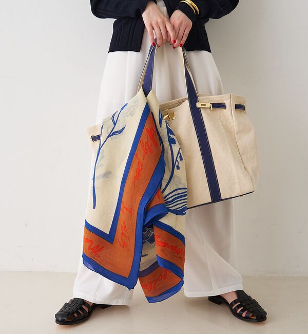 Rouge vif「【manipuri/マニプリ】フローラ コットンシルクストール 120&times;120」|マフラー|