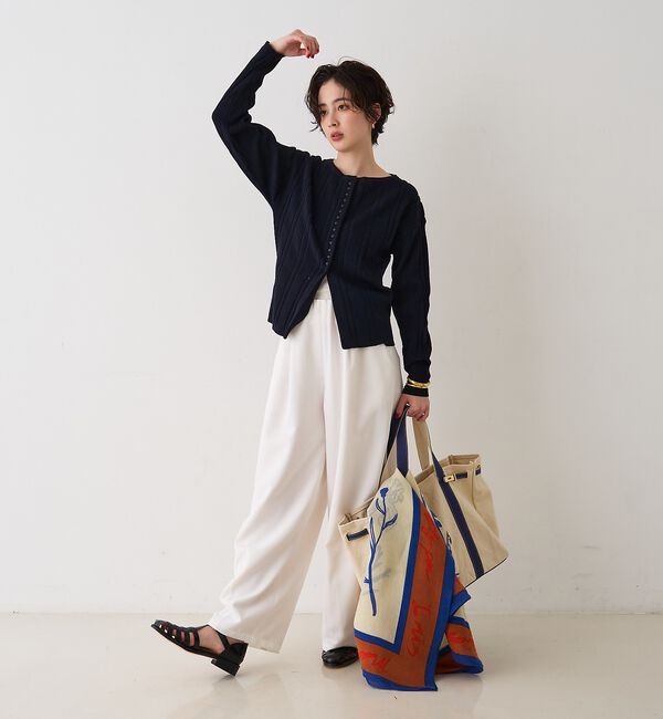 Rouge vif「【manipuri/マニプリ】フローラ コットンシルクストール 120&times;120」|マフラー|