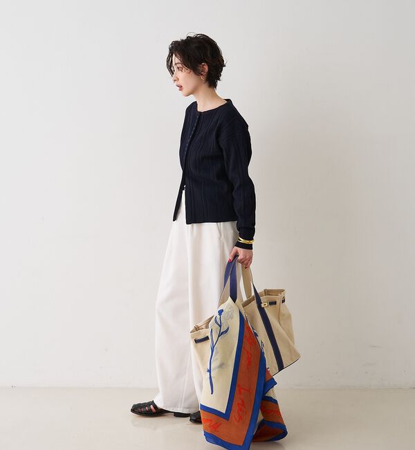 Rouge vif「【manipuri/マニプリ】フローラ コットンシルクストール 120&times;120」|マフラー|