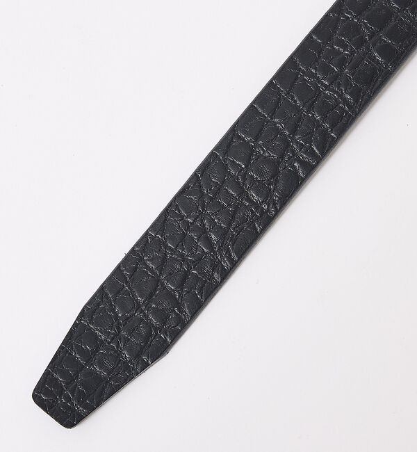 qualite「【シルバーバックル入荷！】クロコダイルフリーサイズベルト」|ベルト|