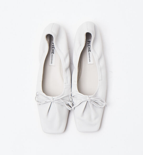 AU BANNISTER「シャーリング スクエアトゥ バレエシューズ」|バレエシューズ|