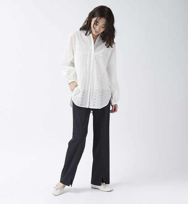 AU BANNISTER「シャーリング スクエアトゥ バレエシューズ」|バレエシューズ|