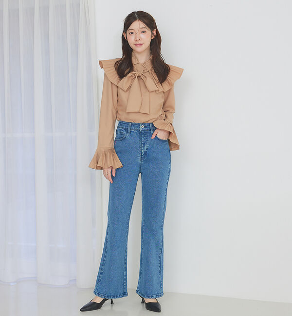 SELFIST「プリーツ襟付ブラウス」|シャツ・ブラウス|