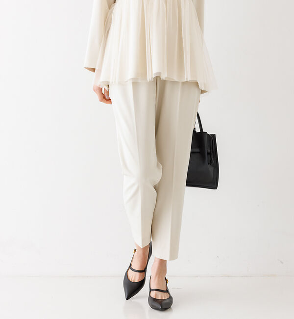 abahouse mavie「【エニデイカセット】チュールブラウス＆テーパードパンツ」|シャツ・ブラウス|