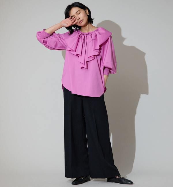 TIARA「マルチウェイフリルカラーブラウス」|シャツ・ブラウス|