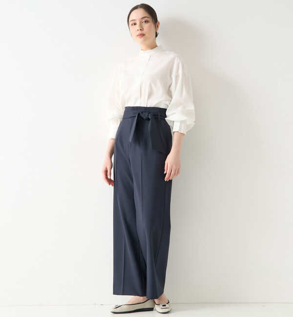 TIARA「ボリュームスリーブタックブラウス」|シャツ・ブラウス|