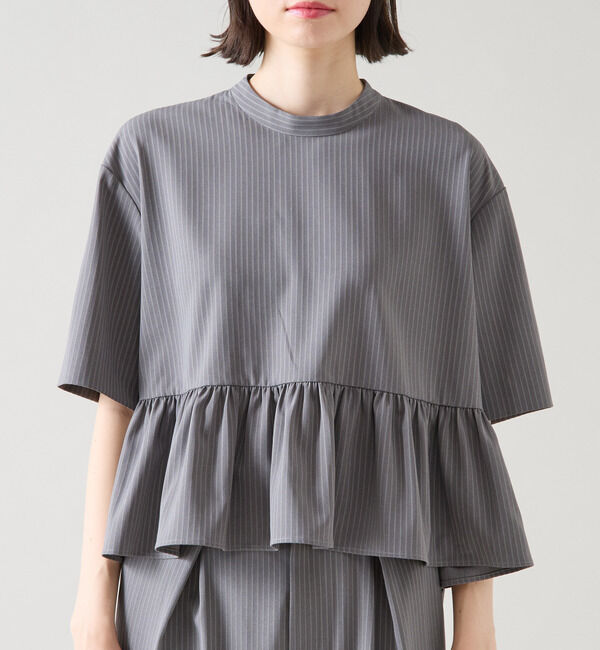 TIARA「ショートペプラムブラウス（セットアップ可）」|シャツ・ブラウス|