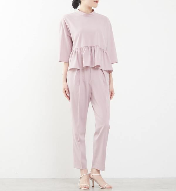 TIARA「ショートペプラムブラウス（セットアップ可）」|シャツ・ブラウス|