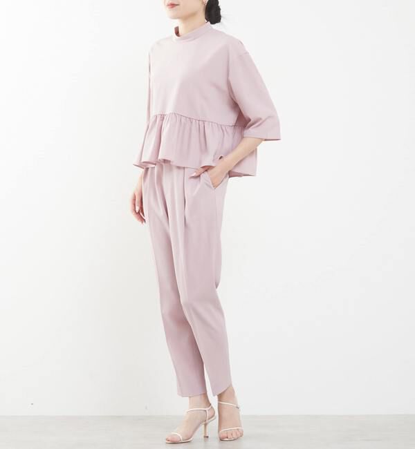 TIARA「ショートペプラムブラウス（セットアップ可）」|シャツ・ブラウス|