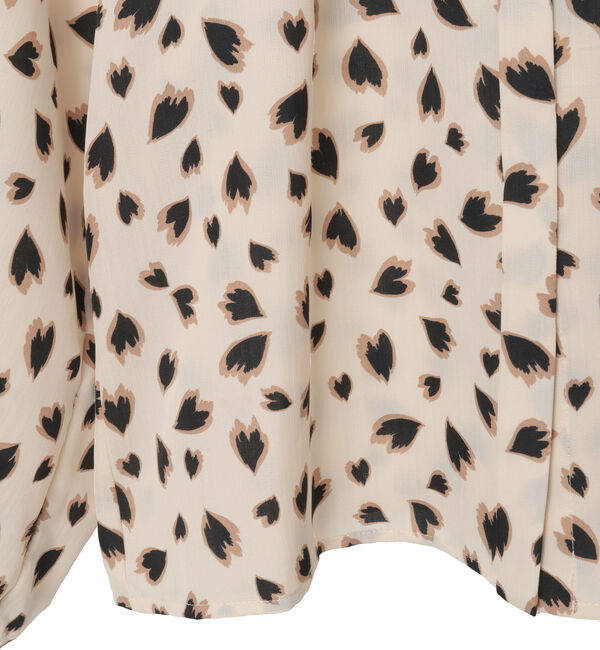 TIARA「レオパードプリントタックブラウス」|シャツ・ブラウス|