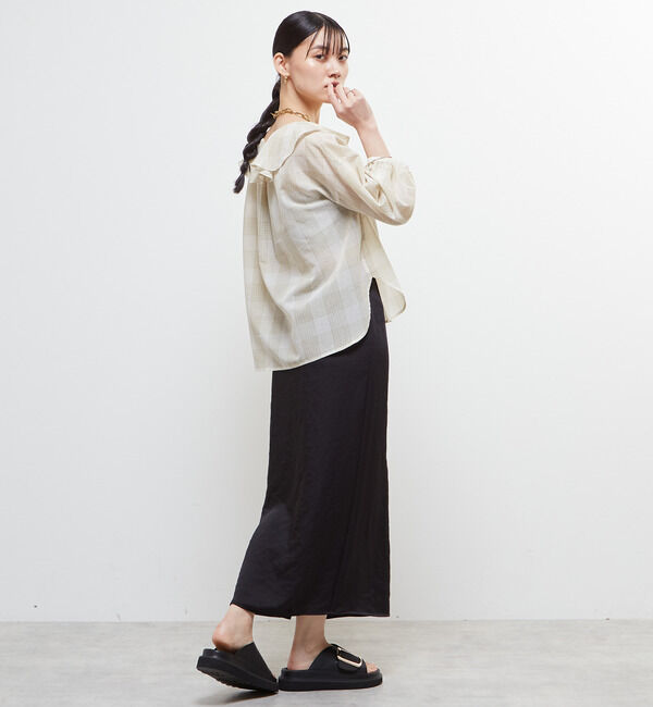 Soffitto「フリルカラーブラウス」|シャツ・ブラウス|