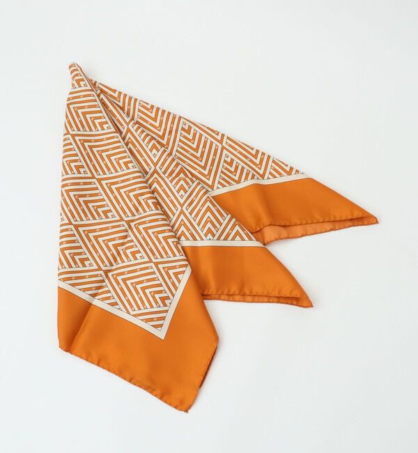 A_「【AENEIS（エネス）】OPTICALシルクスカーフ90」|ストール|ベージュ