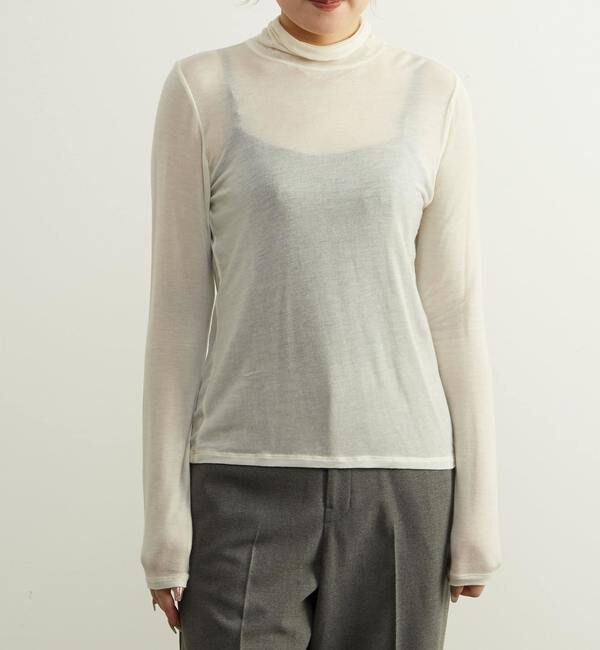 SOFFITTO「カシミヤシルク混シアータートルインナー」|Tシャツ・カットソー|