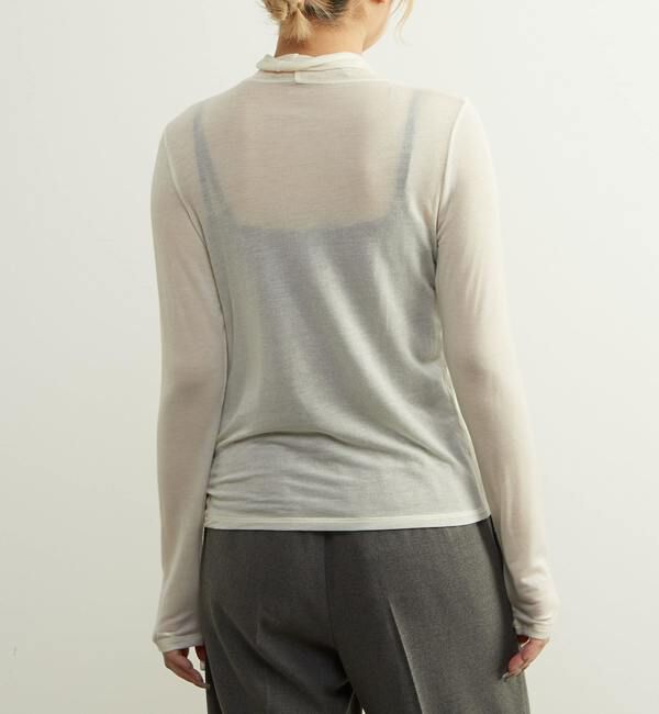 SOFFITTO「カシミヤシルク混シアータートルインナー」|Tシャツ・カットソー|
