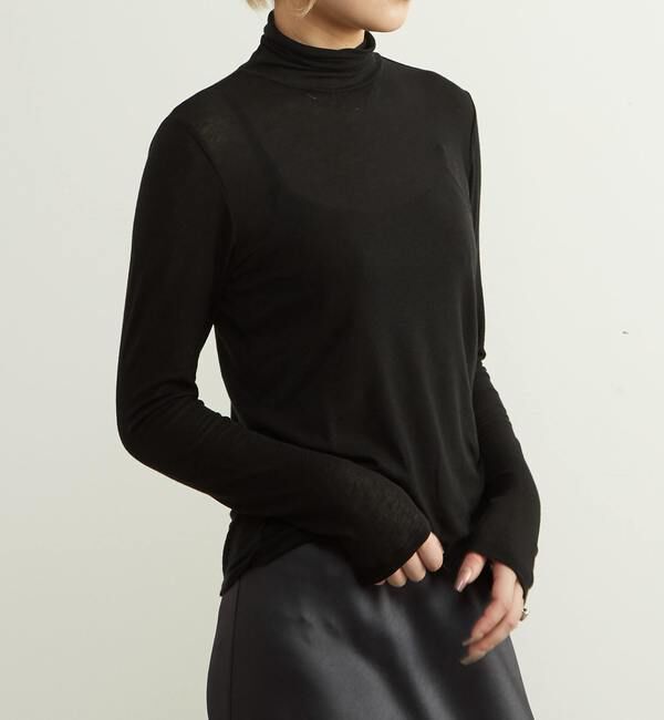 SOFFITTO「カシミヤシルク混シアータートルインナー」|Tシャツ・カットソー|