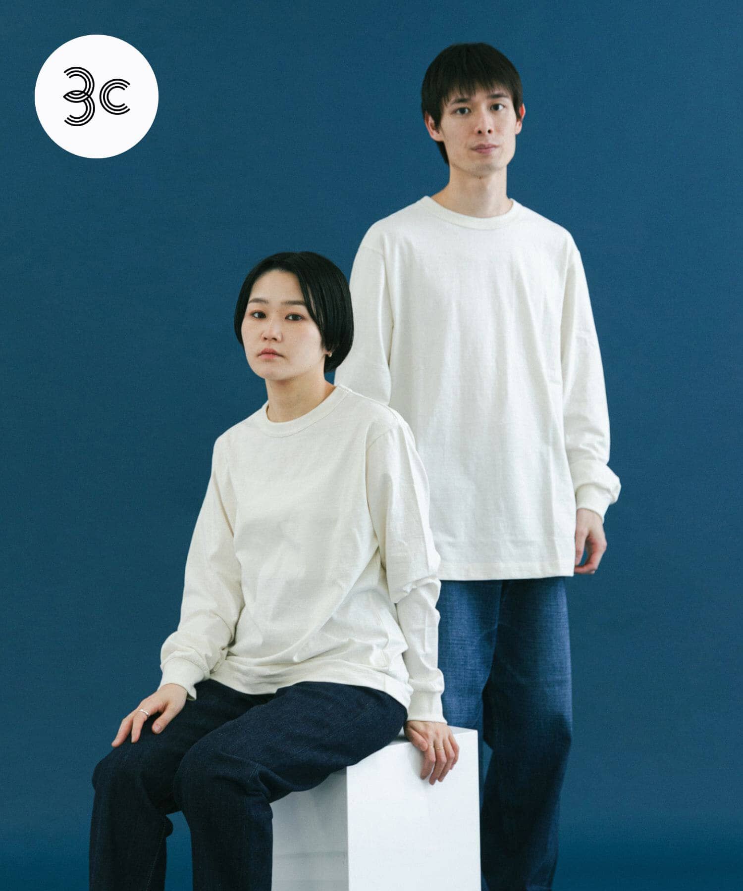 URBAN RESEARCH DOORS「『ﾕﾆｾｯｸｽ』『6ｻｲｽﾞ展開』commpost ﾘｻｲｸﾙｺｯﾄﾝﾛﾝｸﾞｽ」|Tシャツ・カットソー|オフホワイト