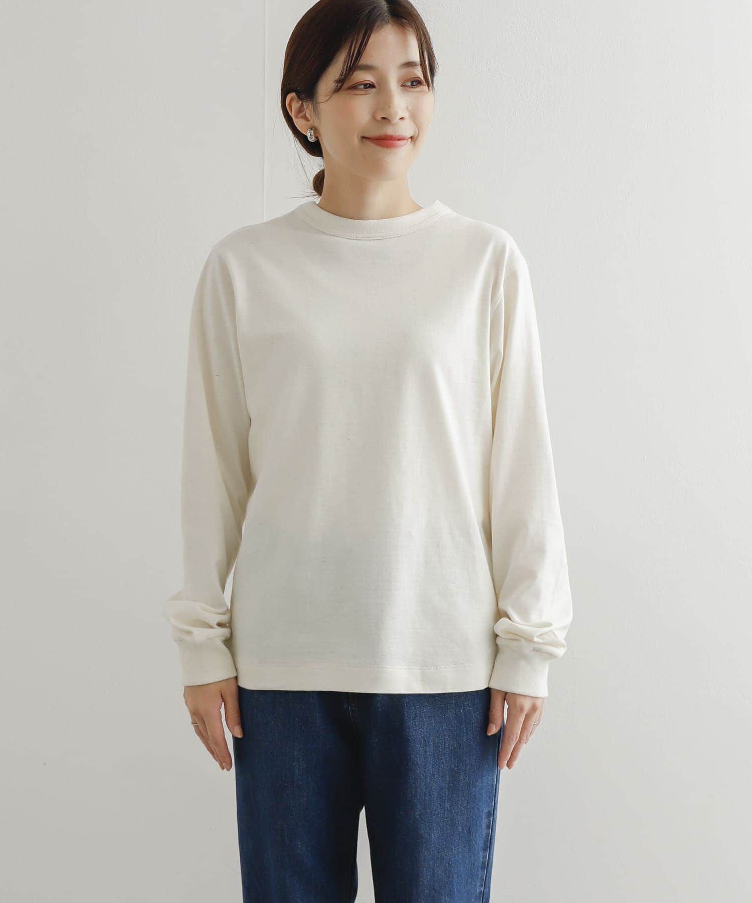 URBAN RESEARCH DOORS「『ﾕﾆｾｯｸｽ』『6ｻｲｽﾞ展開』commpost ﾘｻｲｸﾙｺｯﾄﾝﾛﾝｸﾞｽ」|Tシャツ・カットソー|