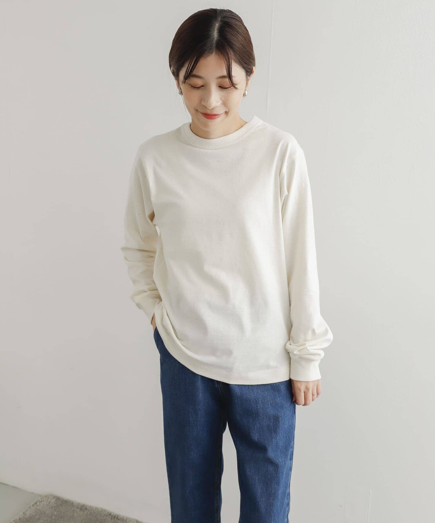 URBAN RESEARCH DOORS「『ﾕﾆｾｯｸｽ』『6ｻｲｽﾞ展開』commpost ﾘｻｲｸﾙｺｯﾄﾝﾛﾝｸﾞｽ」|Tシャツ・カットソー|