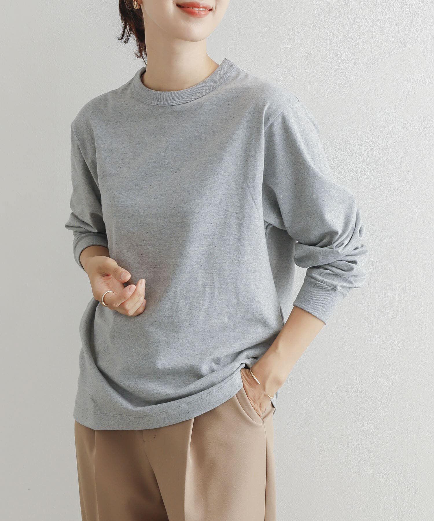 URBAN RESEARCH DOORS「『ﾕﾆｾｯｸｽ』『6ｻｲｽﾞ展開』commpost ﾘｻｲｸﾙｺｯﾄﾝﾛﾝｸﾞｽ」|Tシャツ・カットソー|