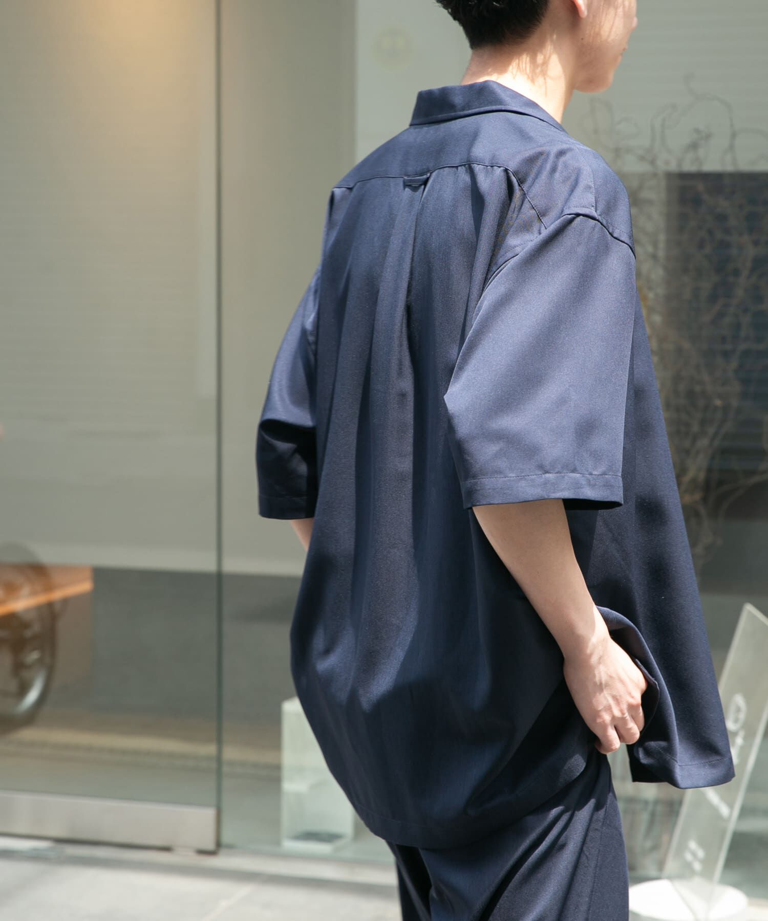 URBAN RESEARCH DOORS「FORK&SPOON　COOL FIBERオープンカラーシャツ」|シャツ・ブラウス|