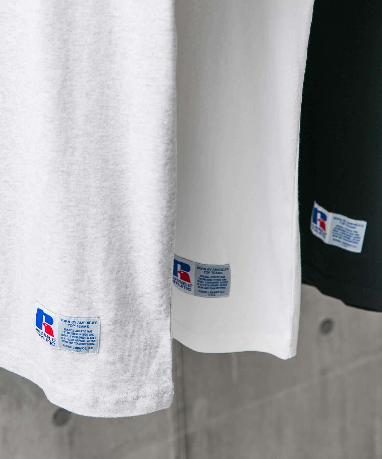 URBAN RESEARCH DOORS「『別注』RUSSELL ATHLETIC&times;DOORS　USA Cotton Basic Tee」|Tシャツ・カットソー|