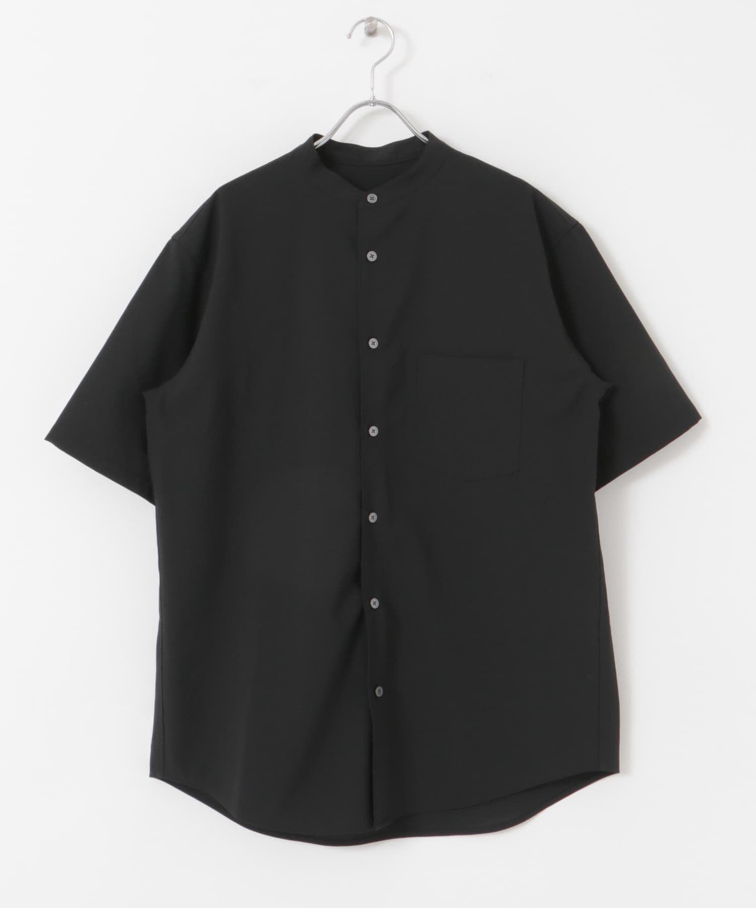 URBAN RESEARCH DOORS「『一部WEB限定』『UR TECH DRYLUXE』バンドカラーシャツ」|シャツ・ブラウス|