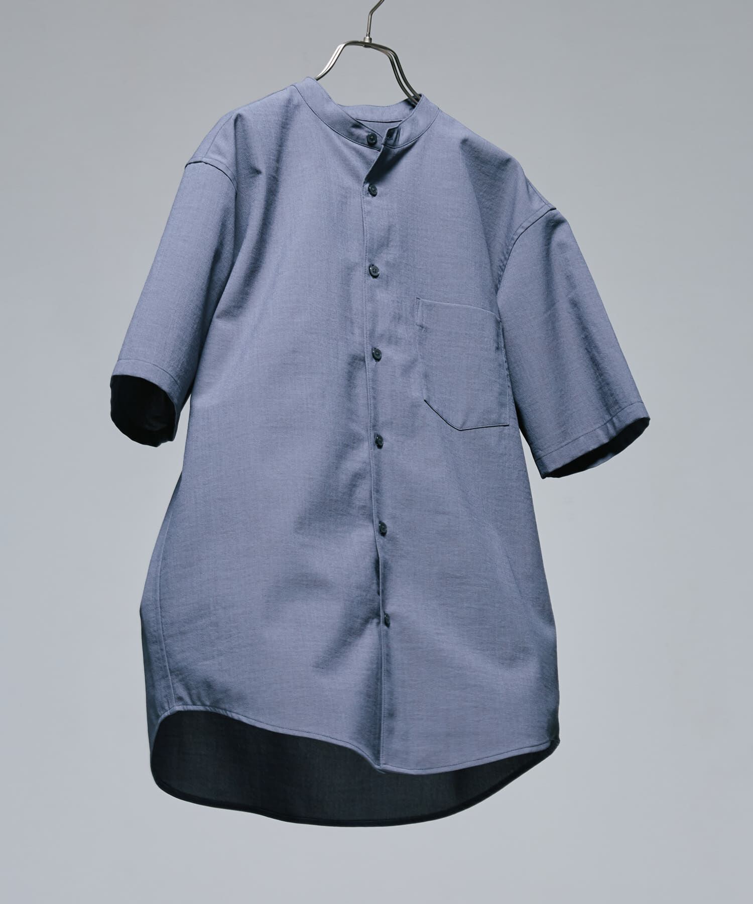 URBAN RESEARCH DOORS「『一部WEB限定』『UR TECH DRYLUXE』バンドカラーシャツ」|シャツ・ブラウス|