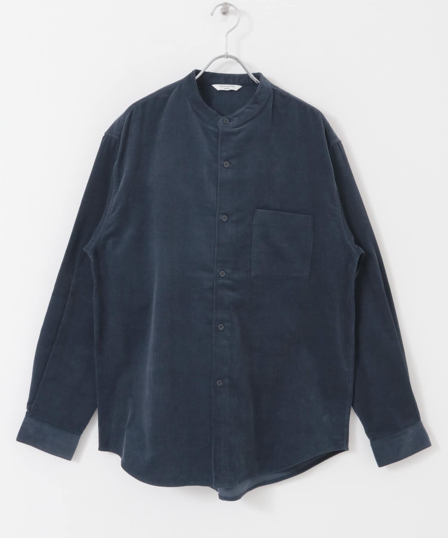 URBAN RESEARCH DOORS「『UR TECH』コーデュロイバンドカラーシャツ」|シャツ・ブラウス|
