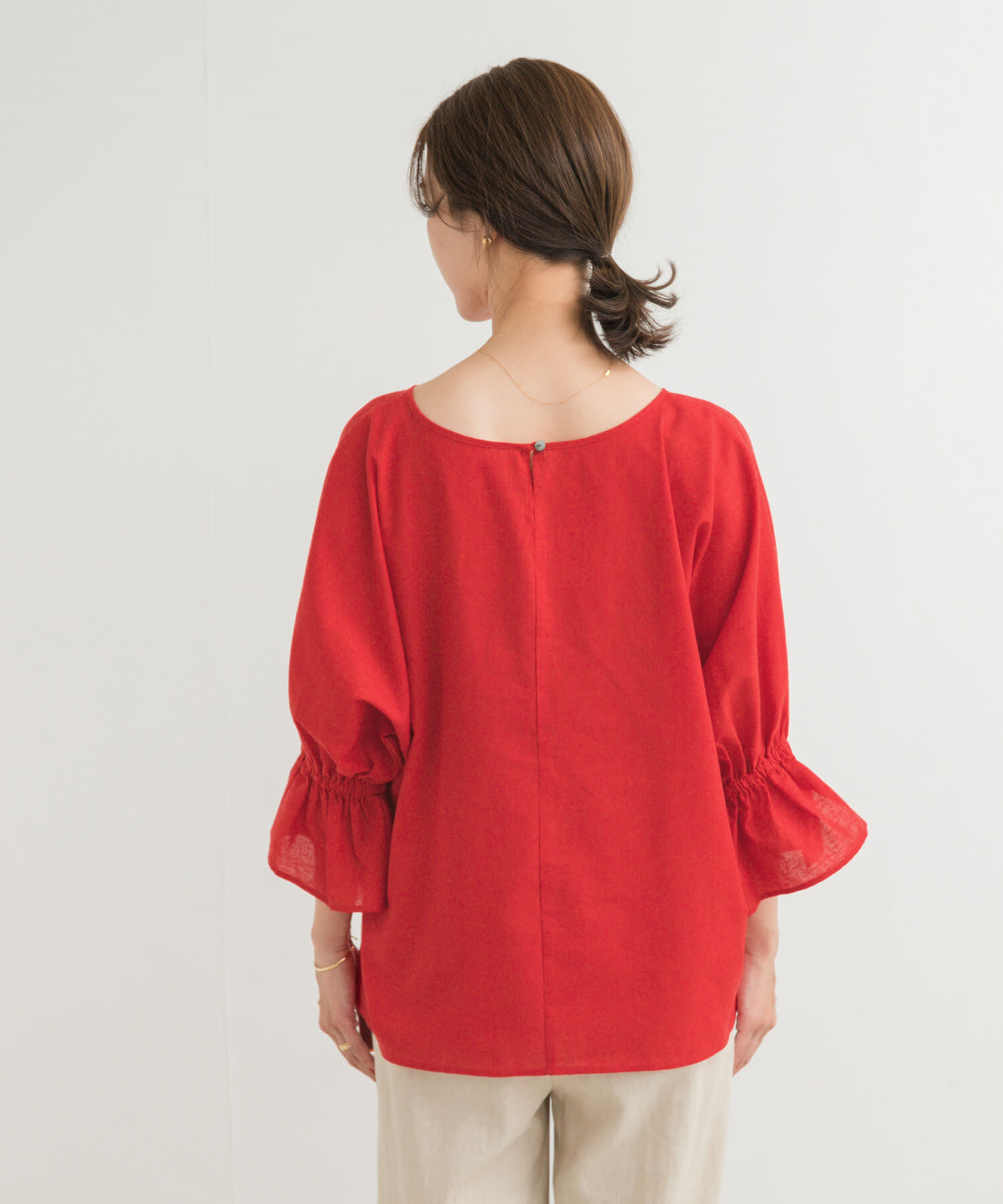 URBAN RESEARCH DOORS「『WEB/一部店舗限定ｻｲｽﾞ』『UR TECH 高機能ﾘﾈﾝ』ｷｬﾝﾃﾞｨｰｽﾘ 」|シャツ・ブラウス|