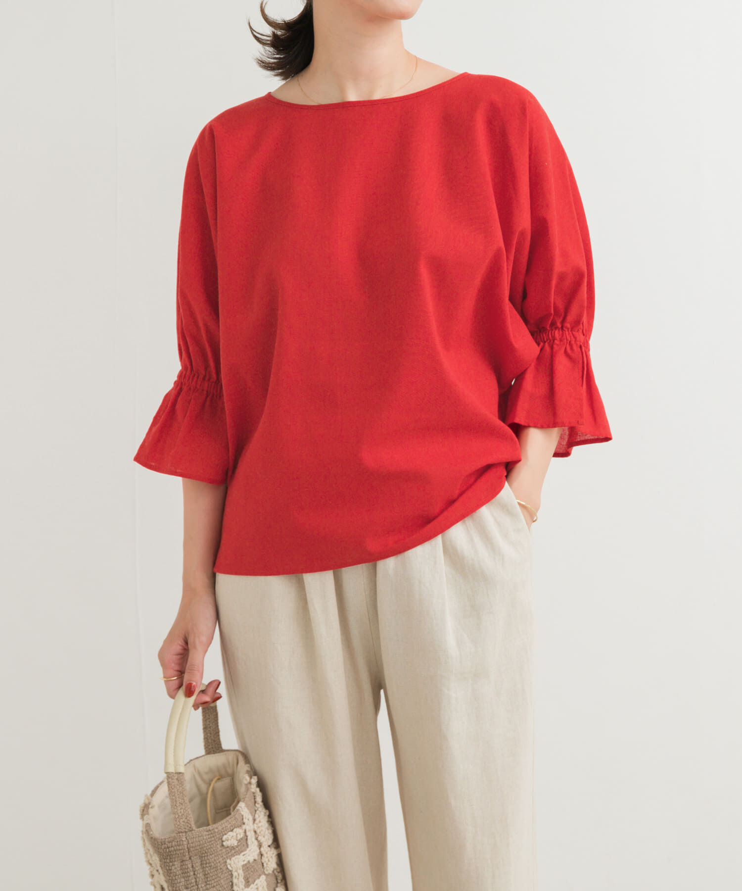 URBAN RESEARCH DOORS「『WEB/一部店舗限定ｻｲｽﾞ』『UR TECH 高機能ﾘﾈﾝ』ｷｬﾝﾃﾞｨｰｽﾘ 」|シャツ・ブラウス|